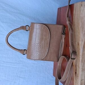 The Drop Diana Top Handle Crossbody Bag Tan Light Brown